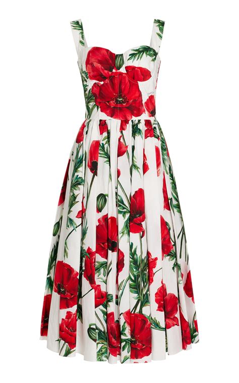 dolce gabbana poppy dress